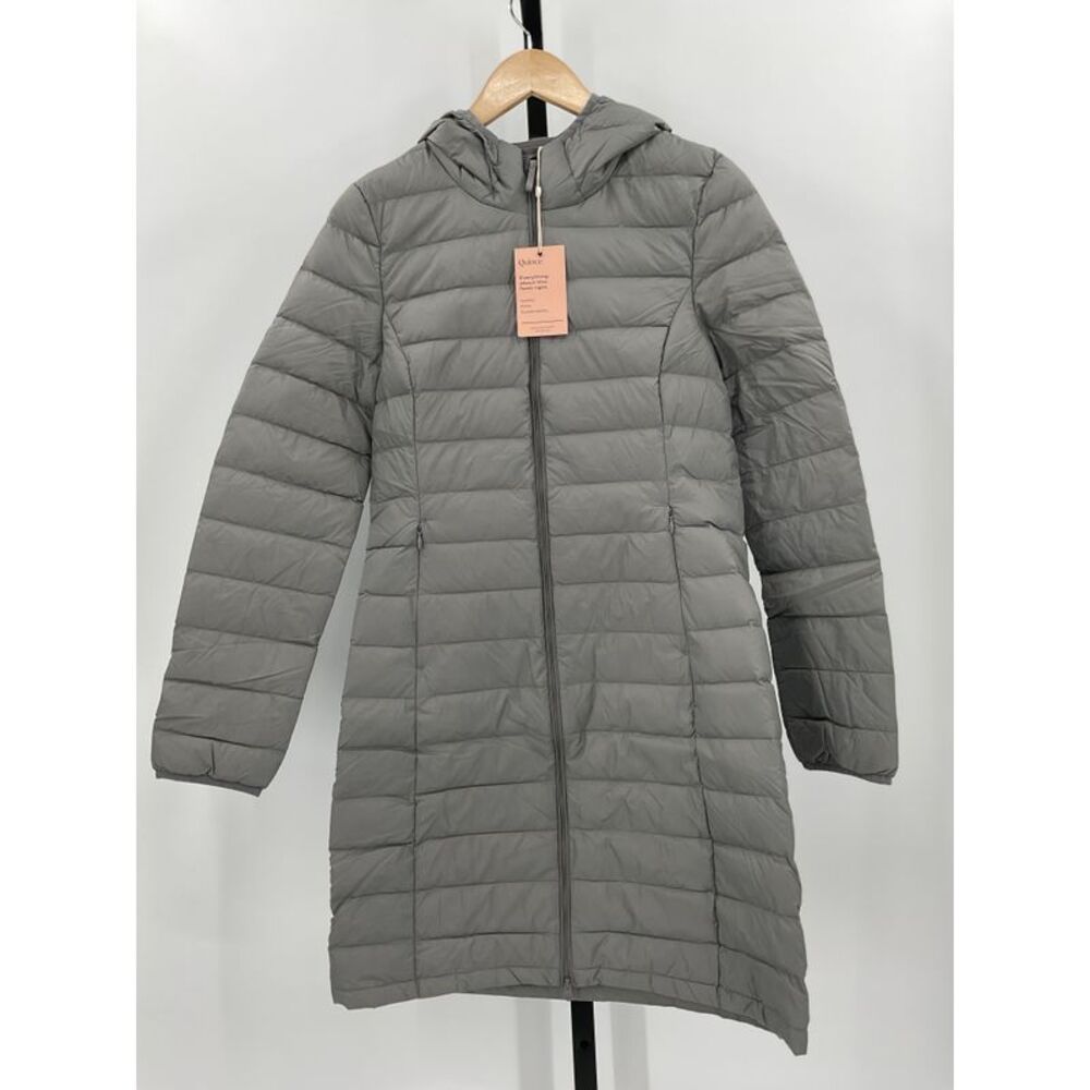 Quince OLD **Women's Lightweight Down Long Puffer Jacket**  Gray S